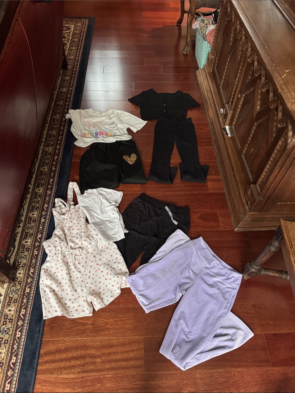 Kids Matching Set - Lilac and Black Mix